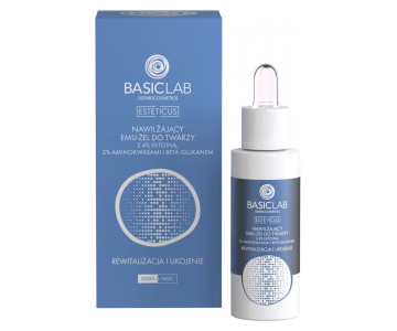 BasicLab Dermocosmetics Moisturizing Emulgel serum s 4% ektoina, 2% aminokislin in betaglukanom