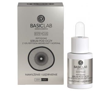 BasicLab Dermocosmetics Peptide serum za okoli oči z 10 % argirelina in kofeinom