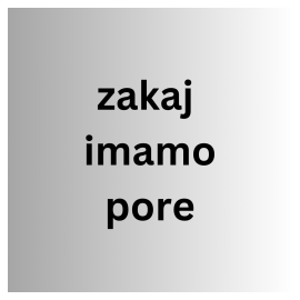 Zakaj