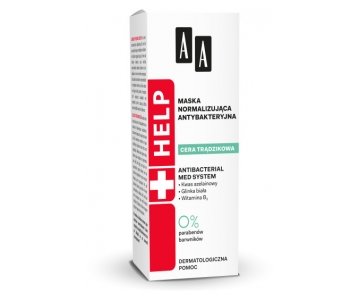 AA Help Acne antibakterijska maska za pomirjanje kože