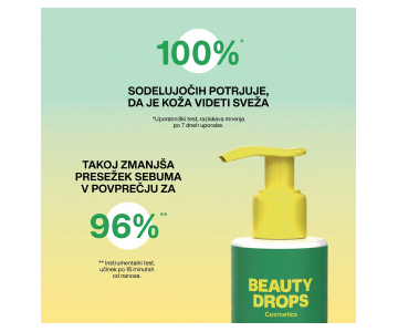 Beauty Drops Smooth Drops gel za umivanje obraza za mešano in mastno kožo