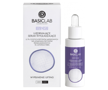 BasicLab Cosmetology Firming serum z 0,7 % bakrovimi peptidi, PDRN in prokolagen-peptidi