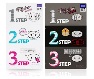 Holika Holika Pig-Nose Clear 3-step Kit Strong peel-off komplet proti ogrcem