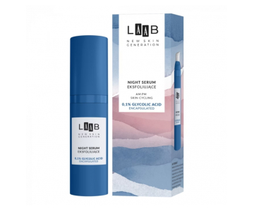 LAAB AM:PM SkinCycling Night Exfoliating serum z glikolno kislino