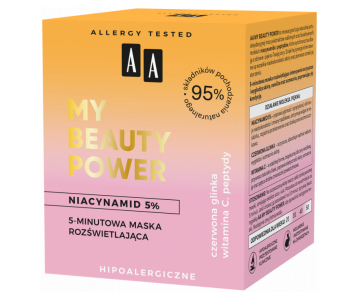 My Beauty Power Niacinamide 5 % Illuminating 5-minutna glinena maska z vitaminom C