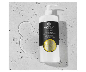 BasicLab Masculis Body Face Scalp gel za umivanje z niacinamidom