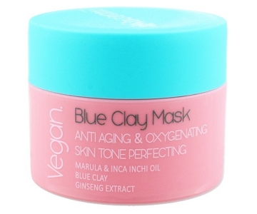 Nacomi BLUE Clay Anti-Aging Skin Tone Perfecting maska z modro glino