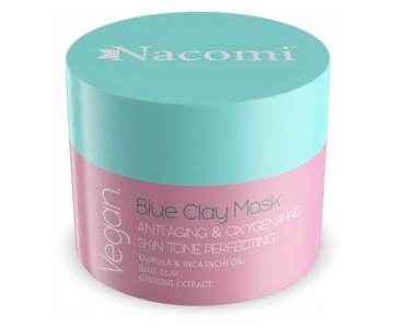 Nacomi BLUE Clay Anti-Aging Skin Tone Perfecting maska z modro glino