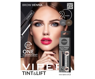 Vipera One-Component HENNA Tint & Lift barva za obrvi