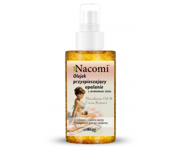 Nacomi Shimmering Tan olje za hitrejšo porjavitev z bleščicami