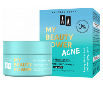 My Beauty Power ACNE regenerativna nočna krema z niacinamidom