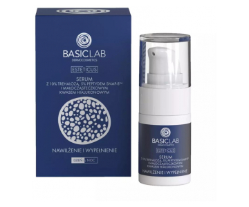 BasicLab Dermocosmetics Hydration serum z 10% trehaloze, 5% Snap8 peptidov in hialuronsko kislino