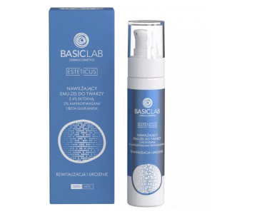 BasicLab Dermocosmetics Moisturizing Emulgel serum s 4% ektoina, 2% aminokislin in betaglukanom (50 ml - pumpica)