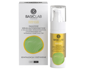 BasicLab Cosmetology Revitalization Antioxidant Serum emulzija z 10% vitamina C in koencimom Q10