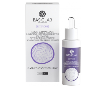 BasicLab Esteticus Firming serum z bakrovimi peptidi, biomimetičnimi peptidi in rastnim faktorjem