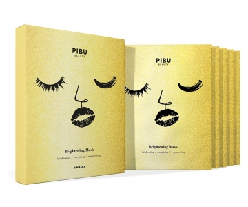 Pibu Brightening osvetljujoča sheet maska (Set 5 mask)