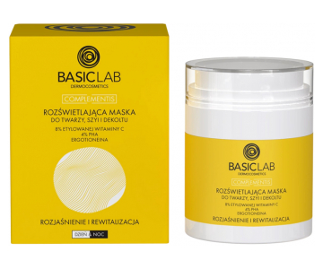 BasicLab Complementis Brightening maska za revitalizacijo kože