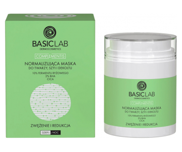 BasicLab Complementis Normalizing maska za mešano, mastno in aknasto kožo