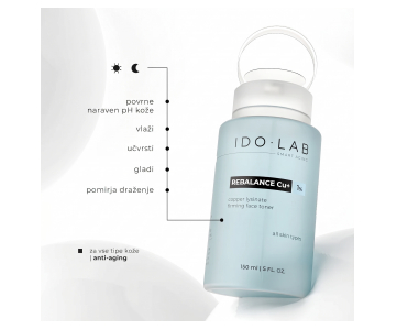 IDO LAB Rebalance Cu+ Firming tonik z bakrovimi peptidi