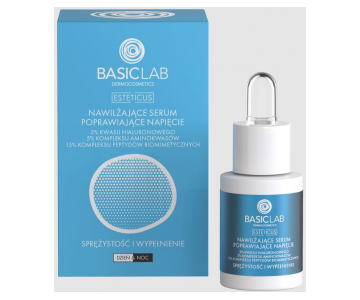 BasicLab Dermocosmetics Hydrating serum s hialuronsko kislino, aminokislinami in peptidi