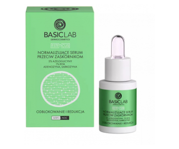 BasicLab Dermocosmetics Normalizing Anti-Comedone serum z 1 % salicilno kislino in 5 % azeloglicinom (15 ml - kapalka)