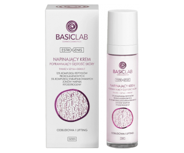 BasicLab Estrogenis Firming dnevna krema s fitoestrogenom, kalcijem in peptidi