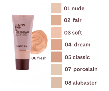 Vipera Renew Skin Full Coverage puder za mešano in mastno kožo