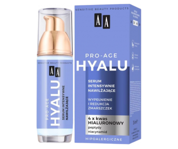 AA Pro-Age Hyalu intenzivno vlažilni serum s peptidi in niacinamidom