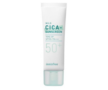 Innisfree Mild CICA Tone Up Sunscreen SPF 50+ PA++++