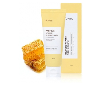 iUNIK Propolis Vitamin Sleeping Mask nočna maska za obraz