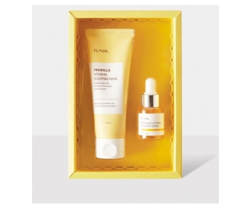 iUNIK Propolis Edition SET nočna maska in serum