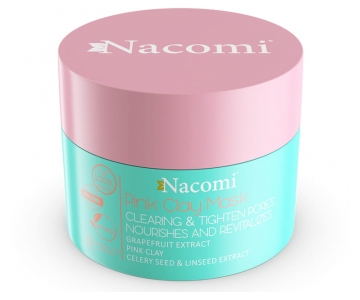 Nacomi PINK Clay Clearing glinena maska za globinsko čiščenje por