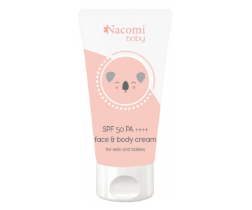 Nacomi baby face&body SPF 50 zaščitna krema za dojenčke in otroke