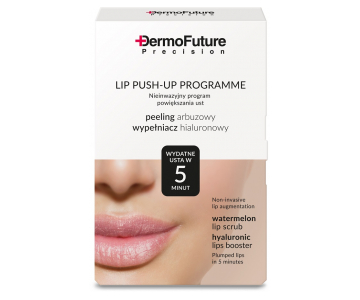 DermoFuture Lip Push-Up Plumper komplet piling in balzam za ustnice