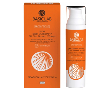BasicLab Protecticus Light SPF 50 PA++++  krema z antioksidanti