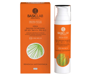 BasicLab Protecticus Light SPF 50 PA++++ lahkotna emulzija z antioksidanti