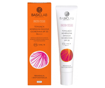 BasicLab Protecticus Mineral Tinted emulzija SPF 50