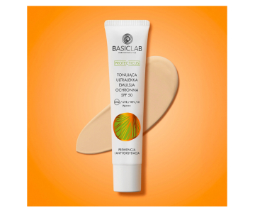 BasicLab Protecticus Ultra Light Tinted emulzija SPF 50