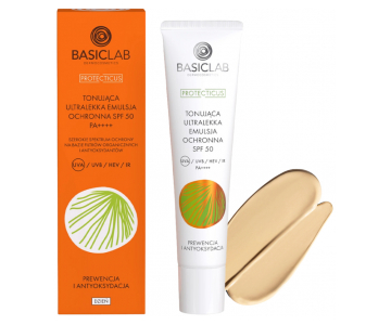 BasicLab Protecticus Ultra Light Tinted emulzija SPF 50
