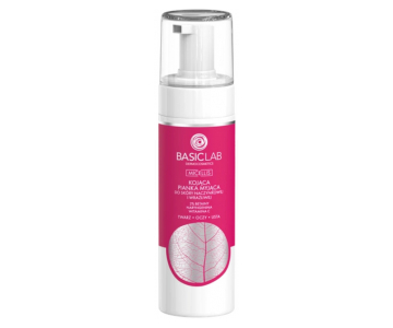 BasicLab Redness & Capillary Soothing pomirjujoča pena za umivanje obraza
