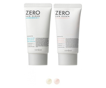 Rom&nd Zero Sun Clean SPF 50 vlažilna krema