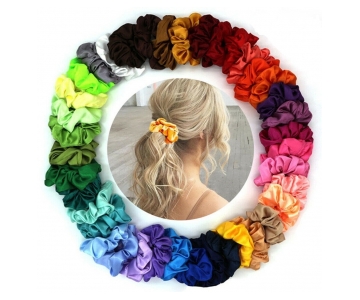 Satin Scrunchie elastika za lase 8 kos