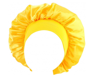 Satin Bonnet satenasta spalna kapica s široko elastiko (ŽIVO RUMENA)