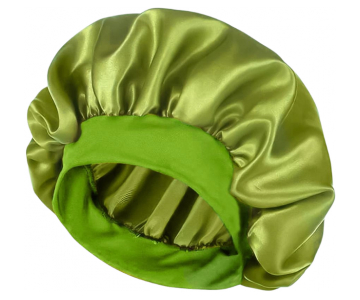 Satin Bonnet satenasta spalna kapica s široko elastiko (ŽIVO ZELENA)
