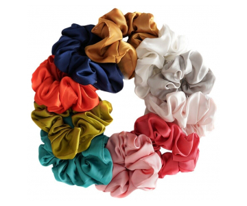 Satin Scrunchie elastika za lase 8 kos (11 kos - mešano)