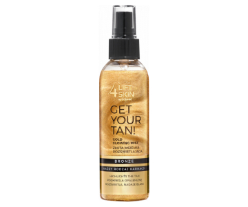 Lift4Skin Get Your Tan Gold Glowing Mist sprej z bleščicami
