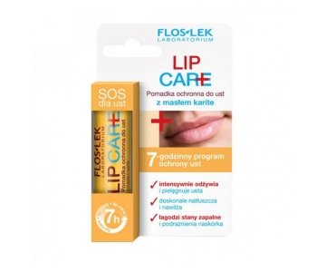 FlosLek zaščitni balzam za ustnice (Zaščitni balzam za ustnice - S.O.S. karitejevo maslo)